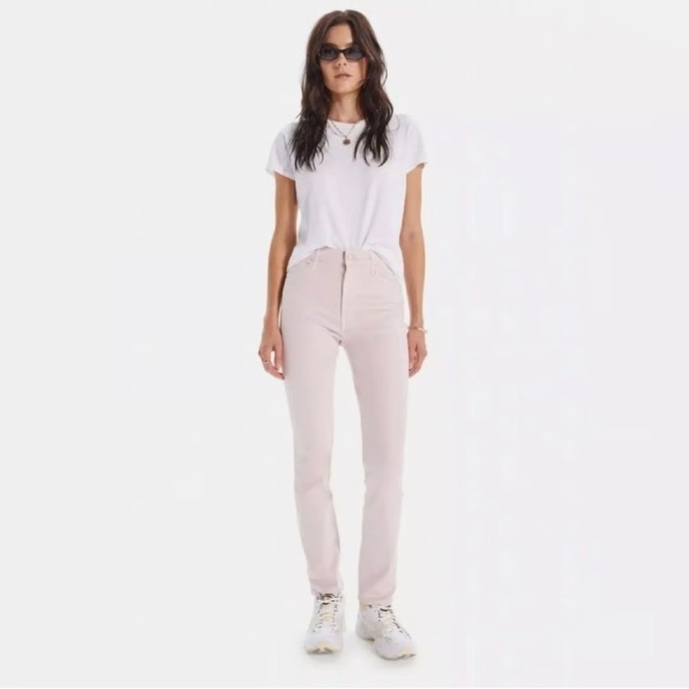 MOTHER • The Dazzler Hover Jeans in Date Night Pink 30